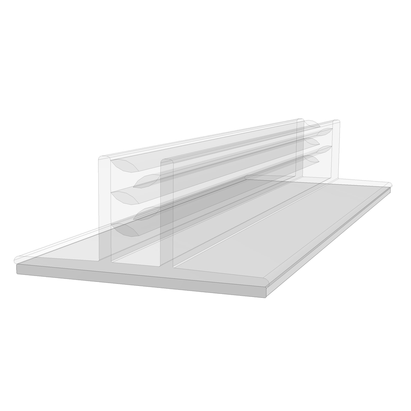 75mm S/A Bus Stop Holder Grippers. 25mm base